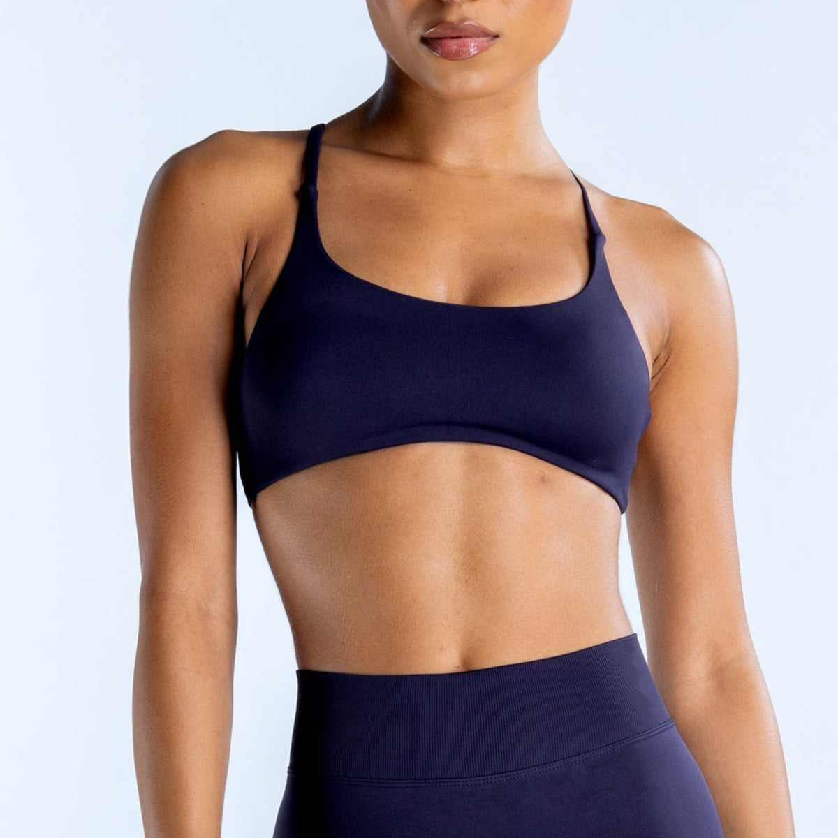 Twist Back Bra High Top Women Gym